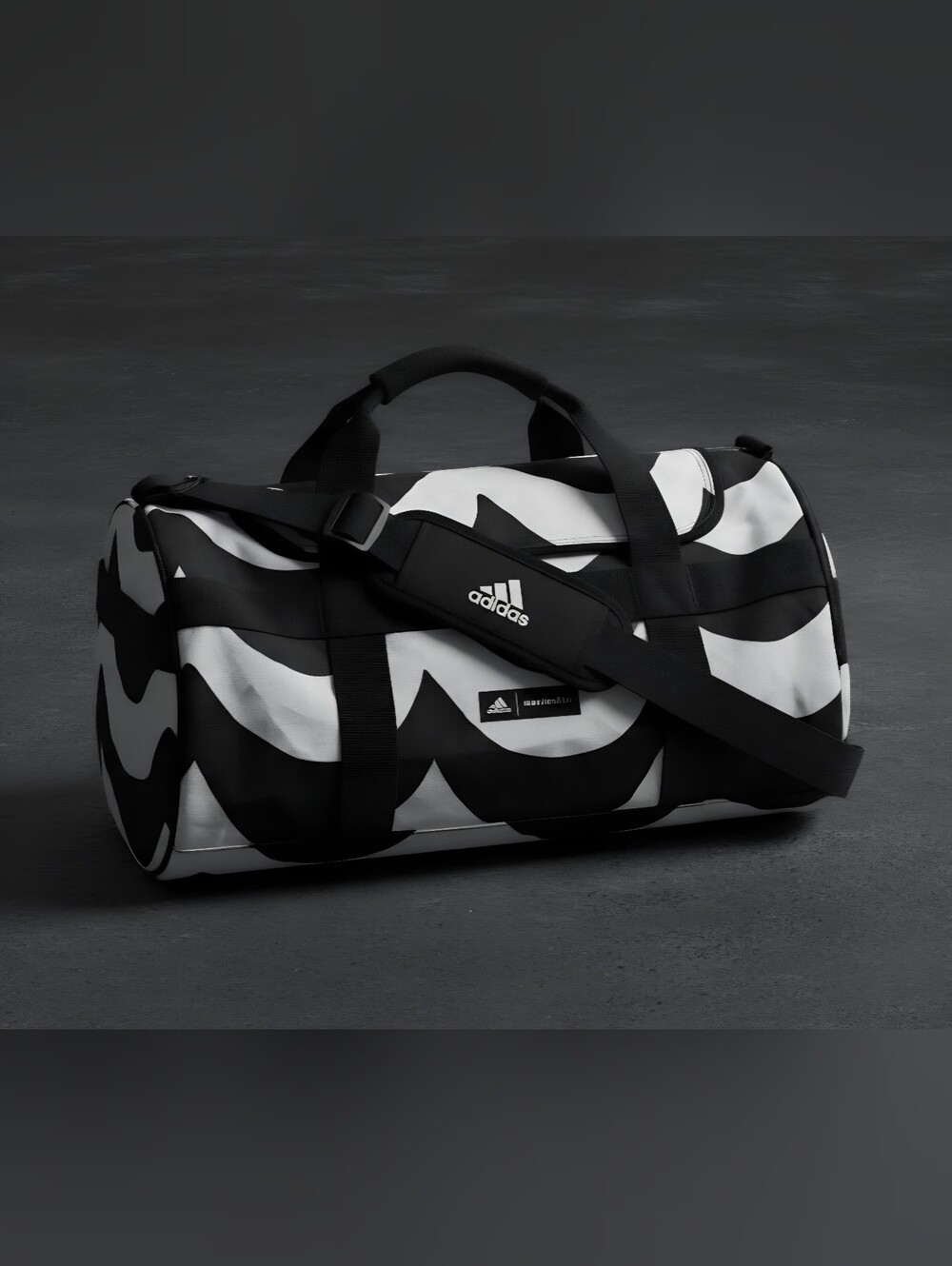 Adidas Small Duffel Bag with Marimekko Laine Allover Print